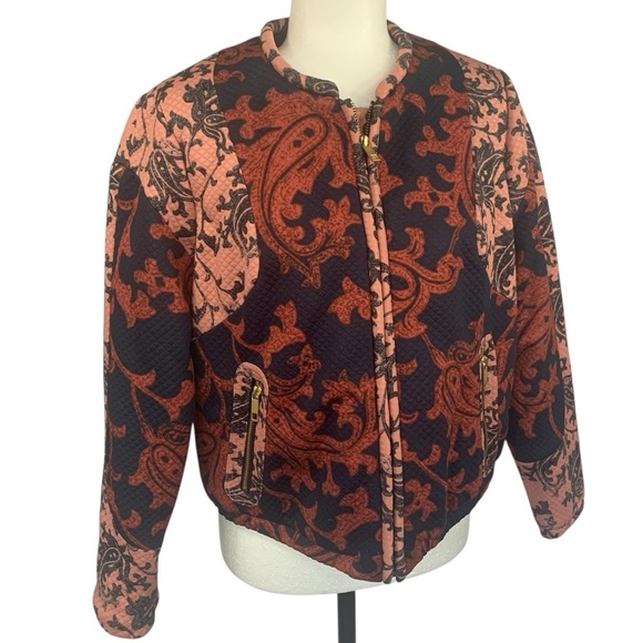 H&M Jackets & Blazers - Cropped Jacket Quilted Damask Statement Bomber Baroque VTG Victorian Style 10